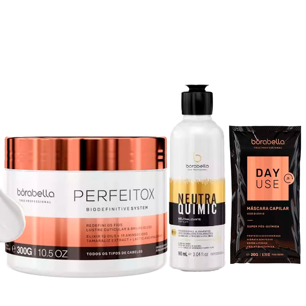 Kit Perfeitox Alinhamento 300g e NeutraQuimic 90ml Bórabella