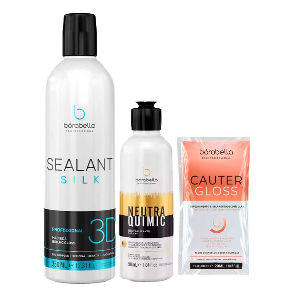Kit Selagem Silk 3D 350ml e Neutraquimic 90ml Bórabella