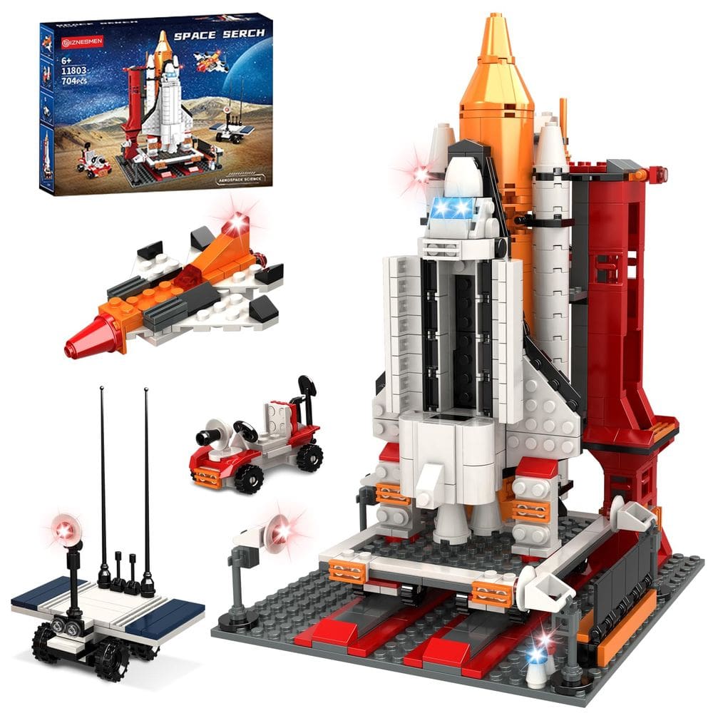 Conjunto de blocos de construção BIZNESMEN Space Shuttle Exploration 704 unidades