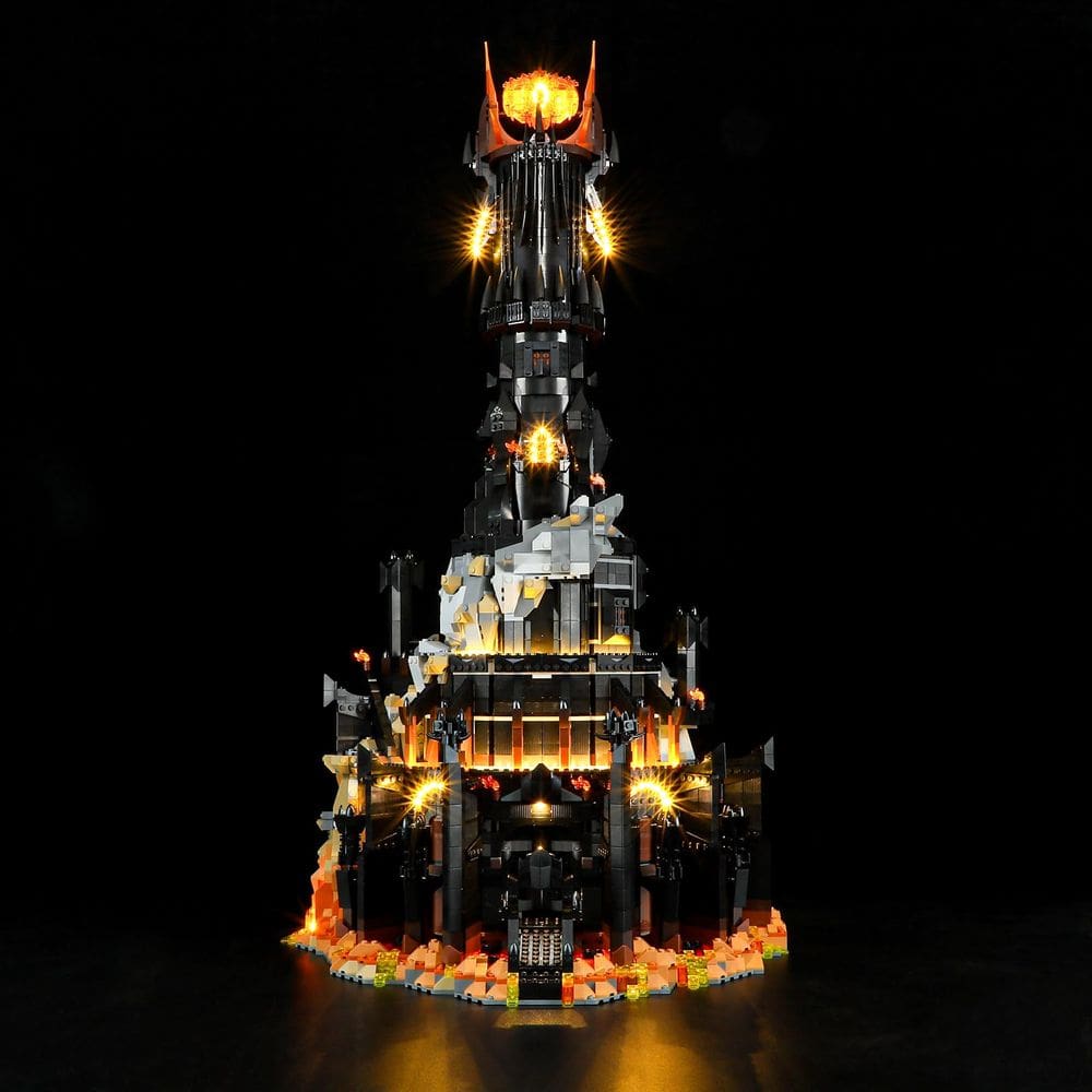 Kit de luzes para ícones do Lego Barad-dur 10333 O Senhor dos Anéis