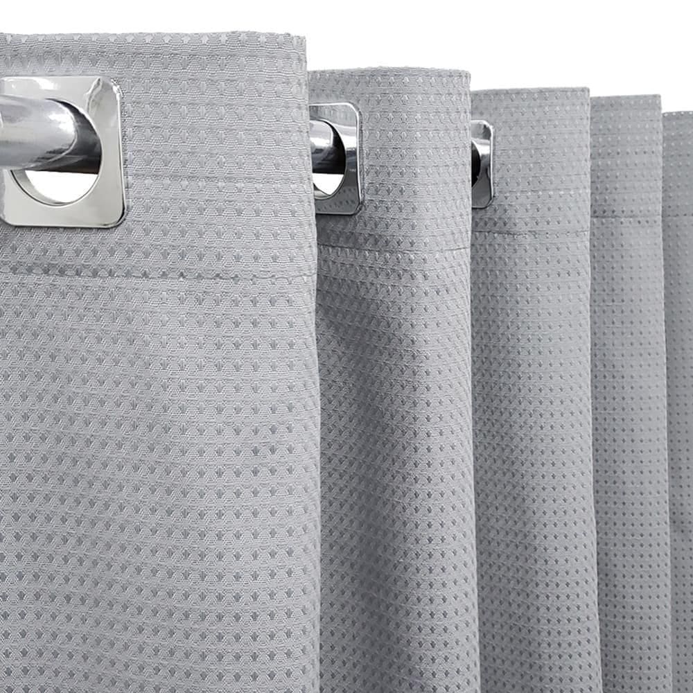 Cortina Piquet Cinza 4,00X2,30 Porta Balcão Privacidade