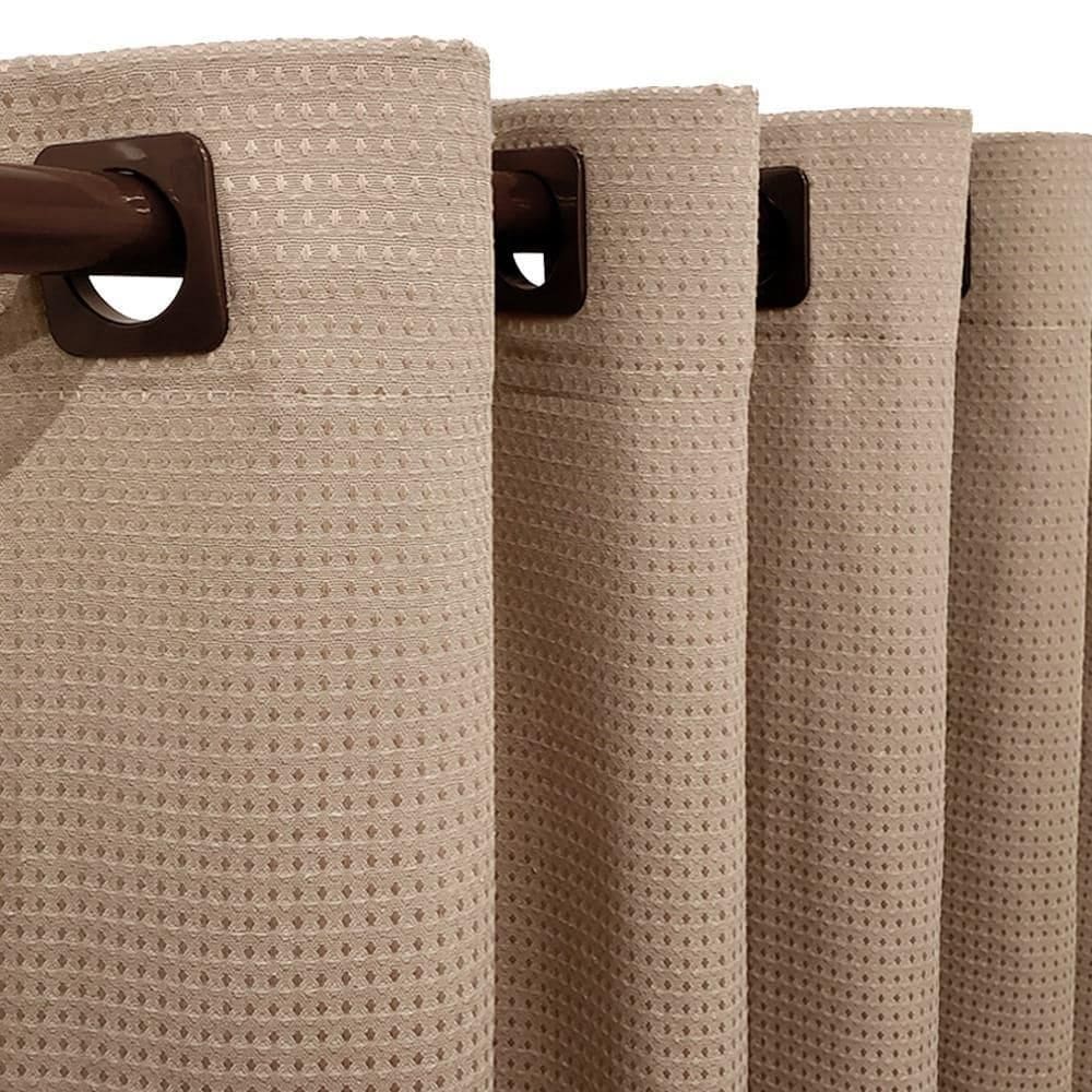 Cortina Piquet Bege 2,80X2,50 Porta Balcão Privacidade