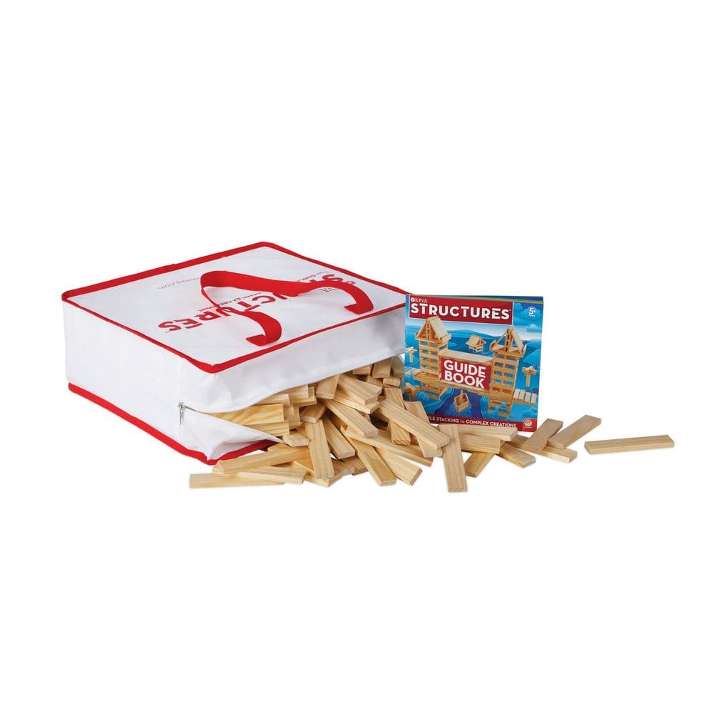 Conjunto de blocos de construção de madeira MindWare KEVA Structures 400