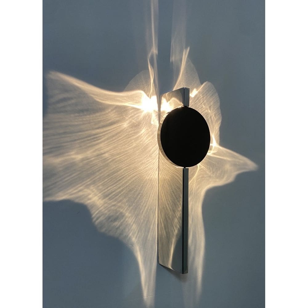 Arandela Move 8X33cm Cromado E Preto Led Moderna