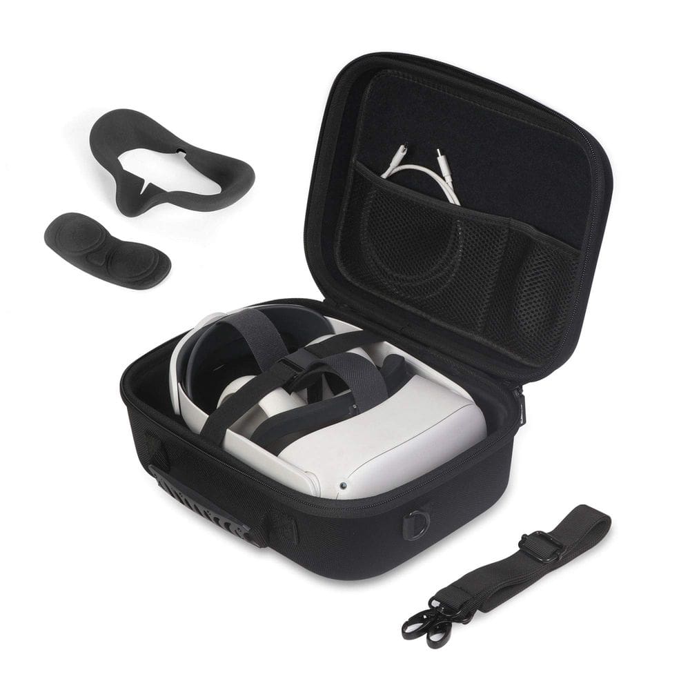 Estojo de transporte JSVER para fone de ouvido Meta Quest 2 VR com acessórios