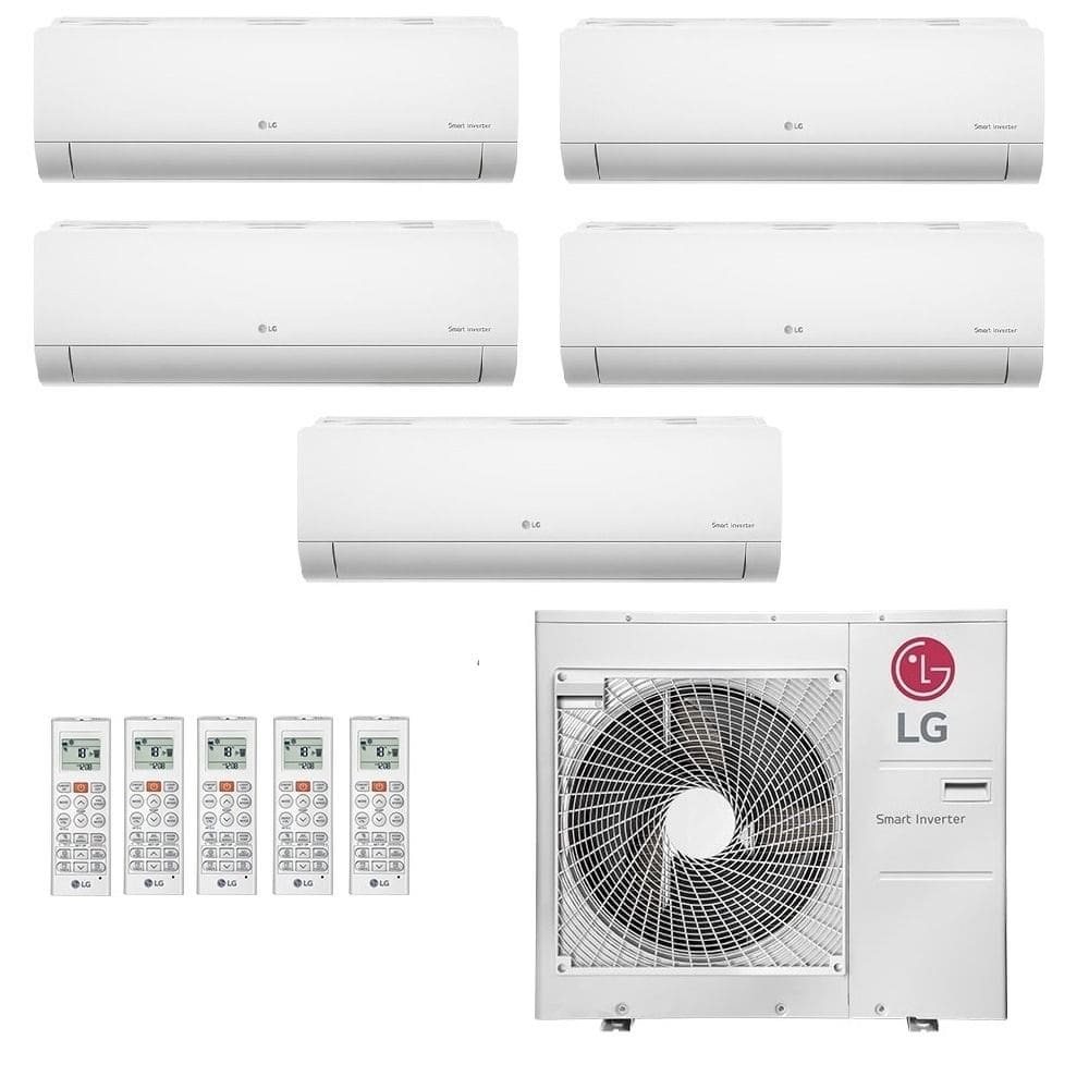 Ar-Condicionado Multi Split Inverter LG 48.000 (5x Evap HW 12.000) Quente/Frio 220V