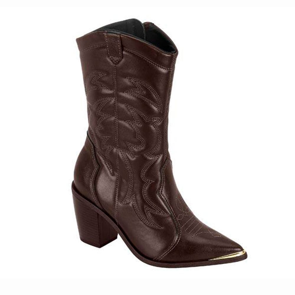 Bota Feminina VizzanoEstilo Country Texana Cano Médio
