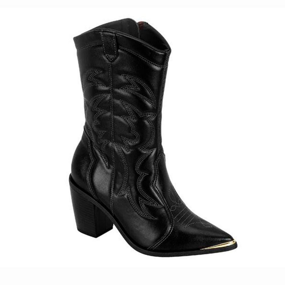 Bota Feminina VizzanoEstilo Country Texana Cano Médio