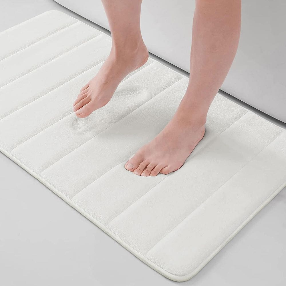 Tapete de banho Memory Foam Buganda Ultra Soft 86x51cm Ivory