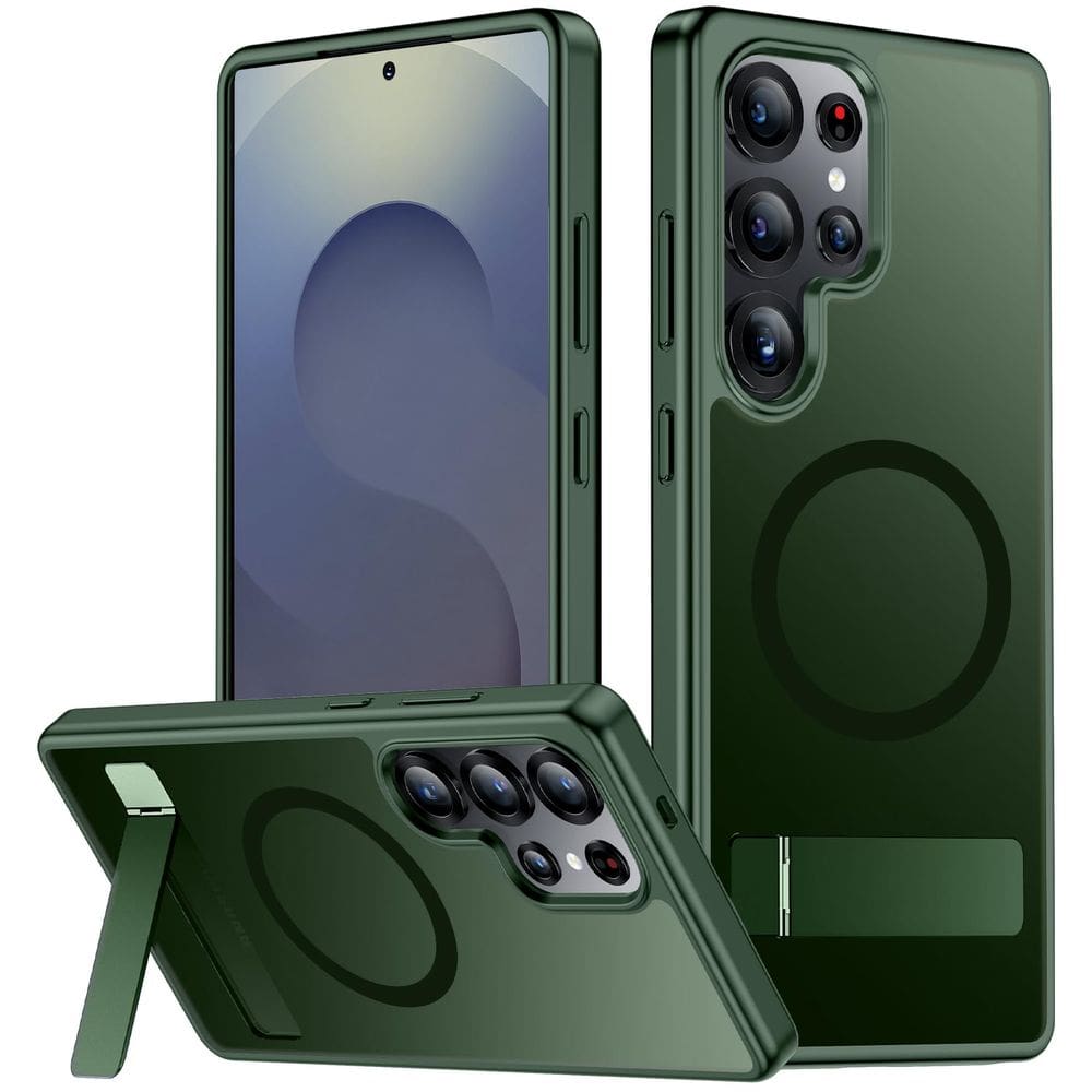Capa magnética SPIDERCASE para Samsung Galaxy S25 Ultra Verde