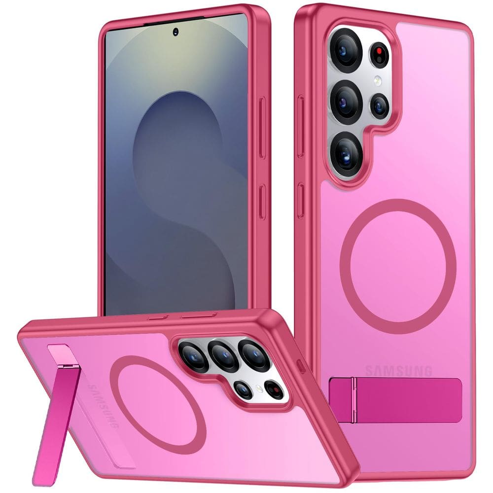 Capa magnética SPIDERCASE para Samsung Galaxy S25 Ultra Rose Red