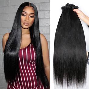 Pacotes de cabelo IQOMOQ 16A Straight 30 35 40cm 100% brasileiros