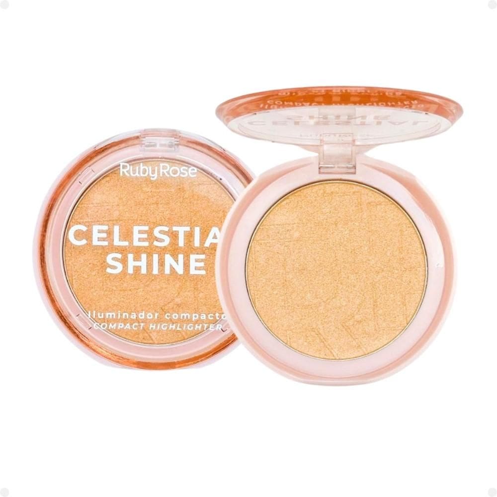 Iluminador Compacto Ruby Rose Celestial Shine Champagne Gleam HB-M701-3