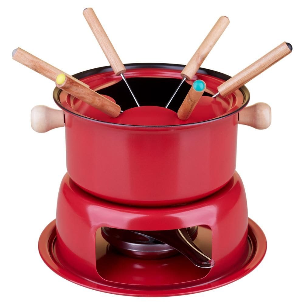 Aparelho de Fondue 11 Peças Cazza Vermelho