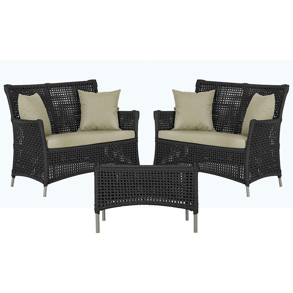 2 Sofás Área e Mesa Igapó Alumínio