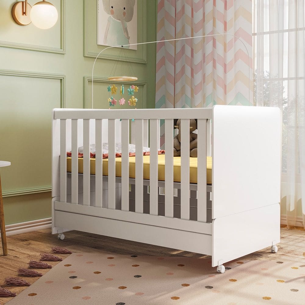 Berço Mini Cama Encanto Branco Peternella Móveis