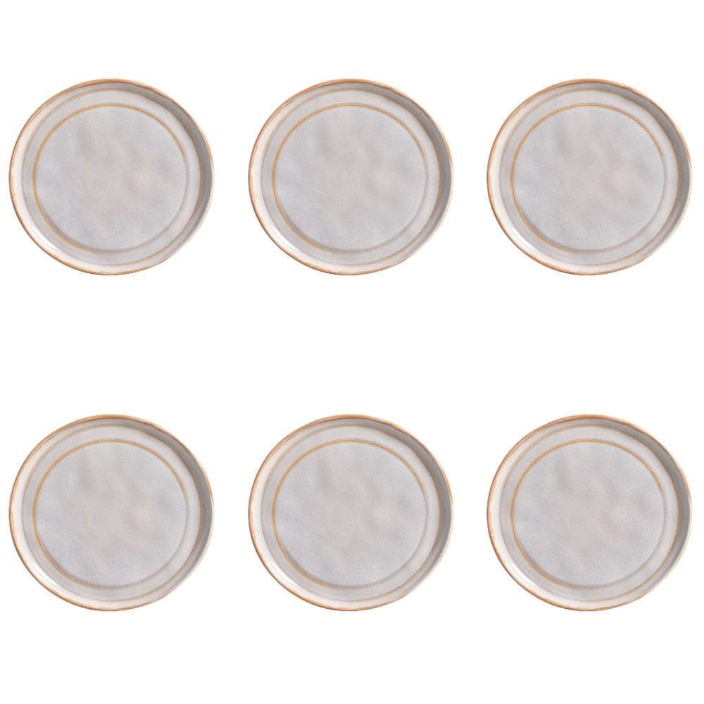 Conjunto de Pratos de Sobremesa 06 Peças Bio Tempus Porto Brasil