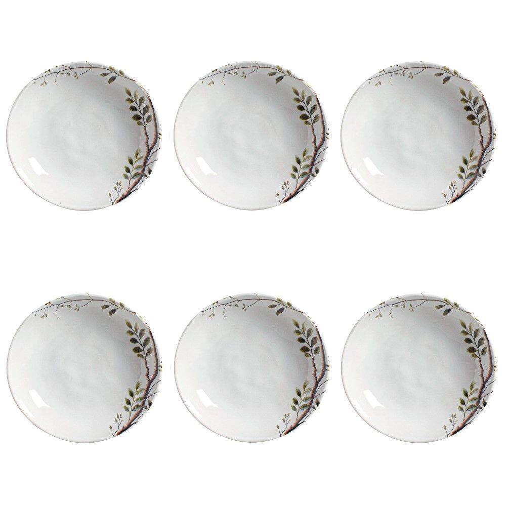 Conjunto de Pratos Fundos 06 Peças Bio Birdy Porto Brasil