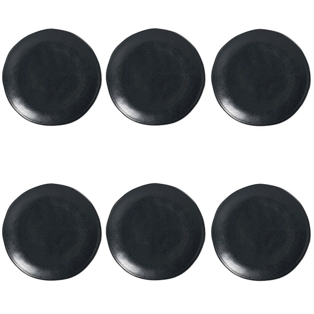 Conjunto de Pratos Rasos 06 Peças Orgânico Eclipse Porto Brasil