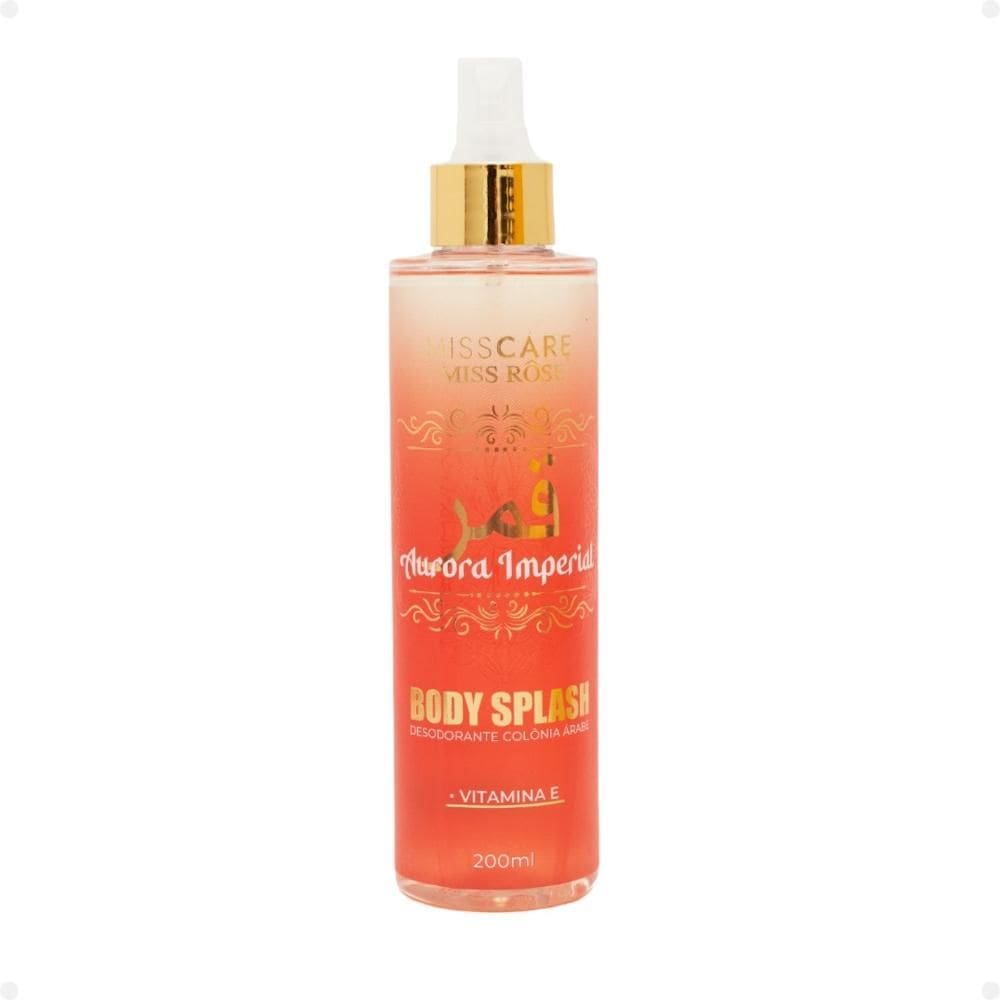 Body Splash Miss Rose Colônia Árabe Aurora Imperial 200ml