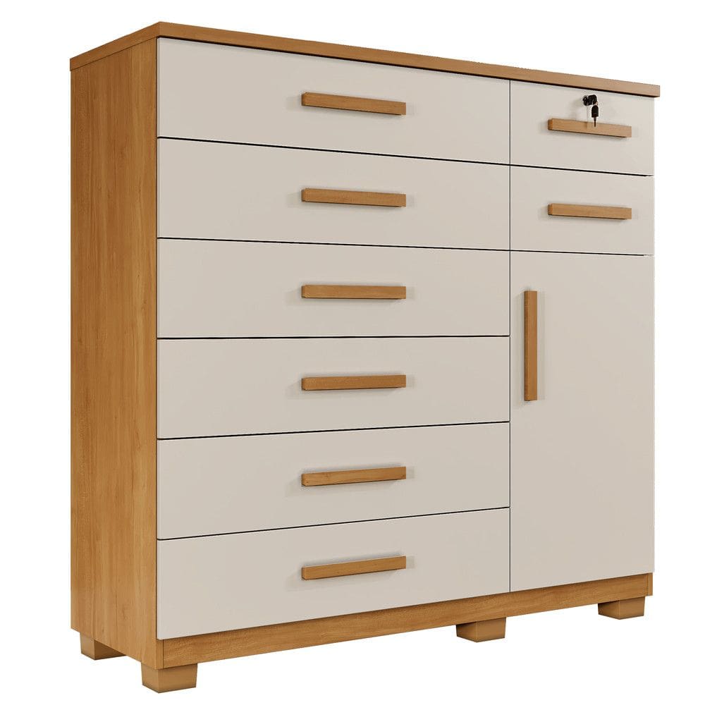 Cômoda New Vitoria 8 Gavetas Com Sapateira - Benetil