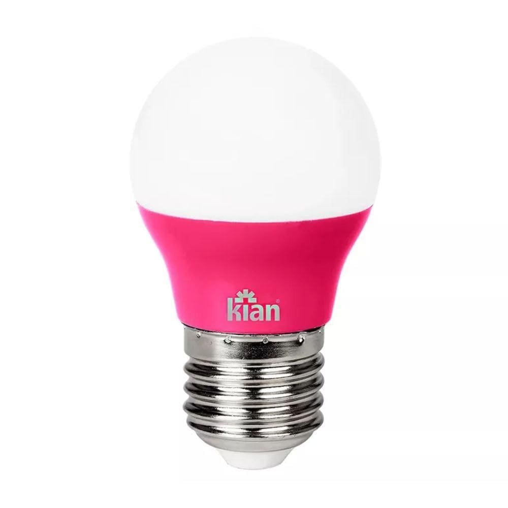 Lâmpada Led Bolinha 3w E27 Vermelha Kian