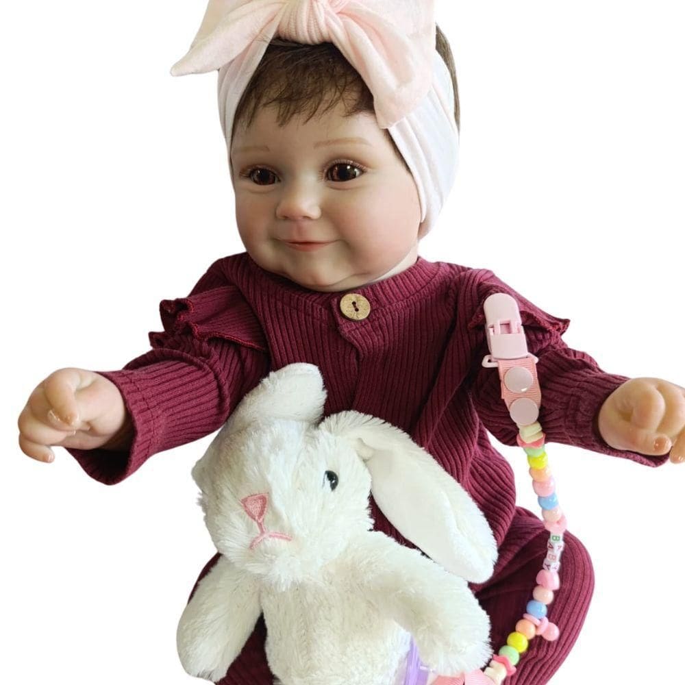 Bebê Reborn Menina Corpo Todo Em Silicone De Vinil Artesanal