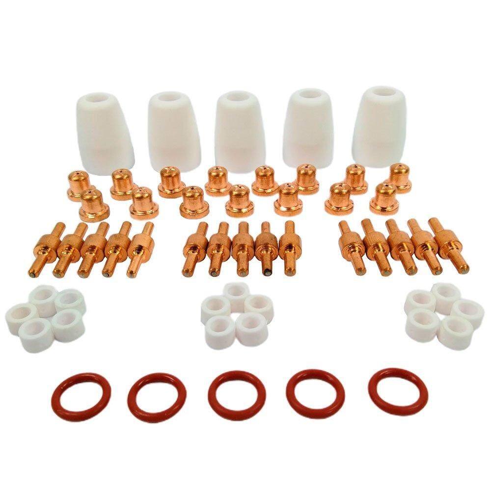 Kit Consumíveis Tocha Plasma Curto com 55 Peças V8 BRASIL