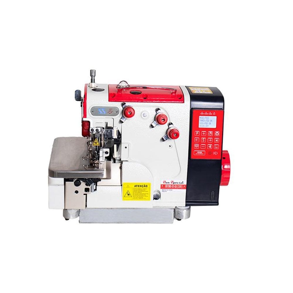Máquina Costura Industrial Overlock EletrônicaSS73ND-ST-QI 220V - Sun Special
