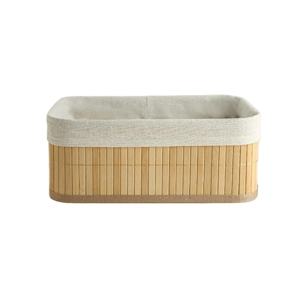Cesto Nature Retangular Bambu 20x12cm - A\CASA