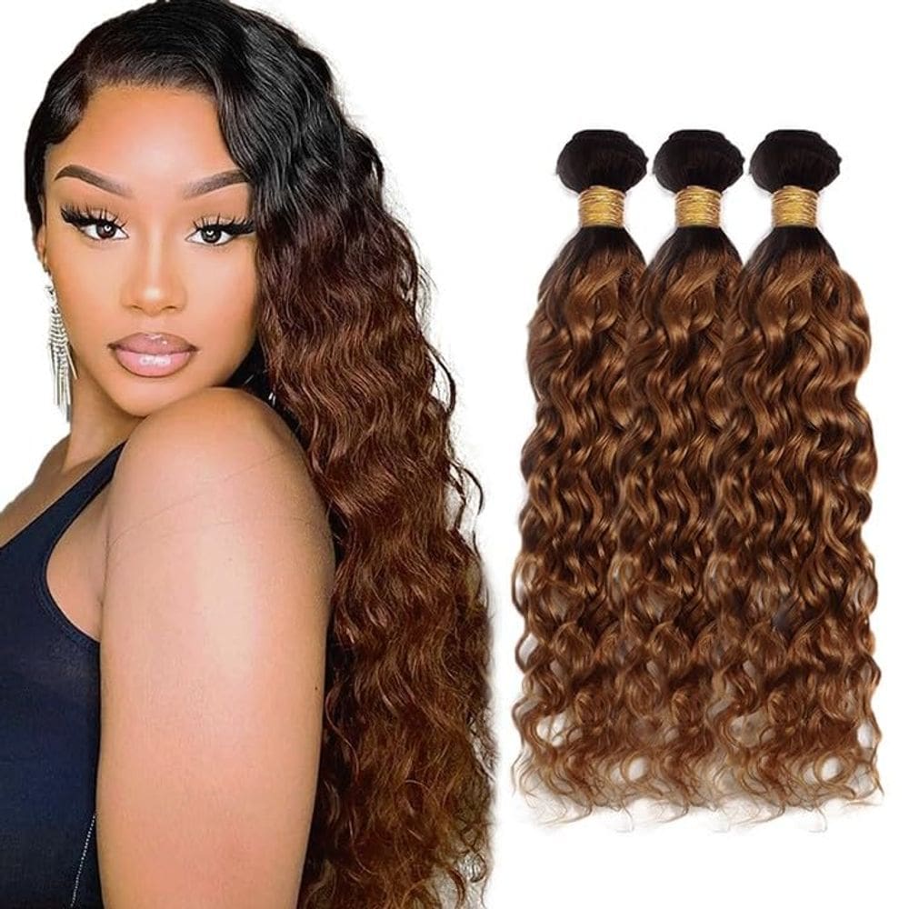 Pacotes de cabelo ZevPiul Water Wave 100% Brazilian Remy 24 26 28cm