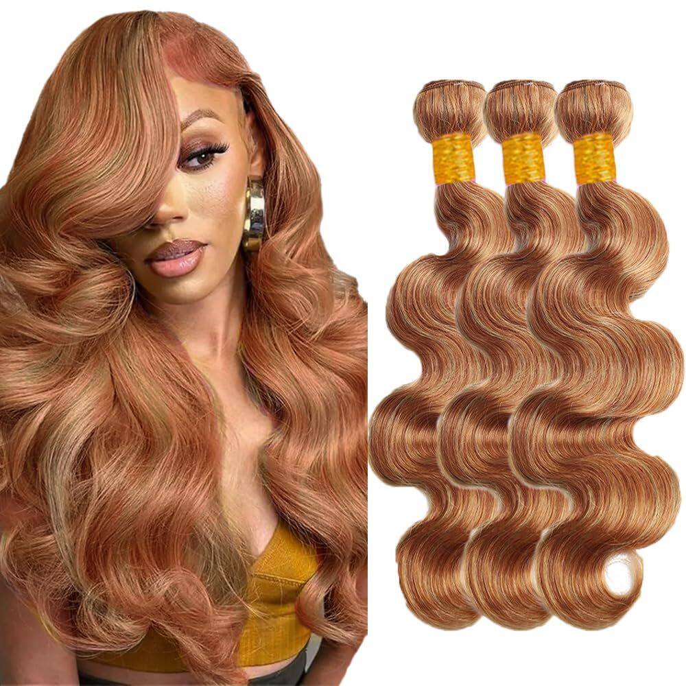Pacotes de cabelo HuxoWax P27/30 Ombre Body Wave Brazilian 8A 45-55cm