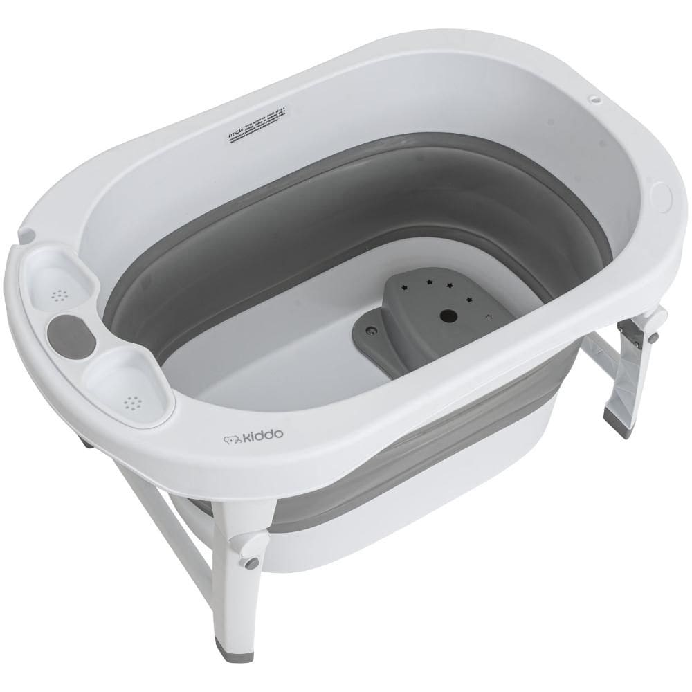 Banheira Ofurô Infantil Kiddo Oyster+ Cinza Dobrável