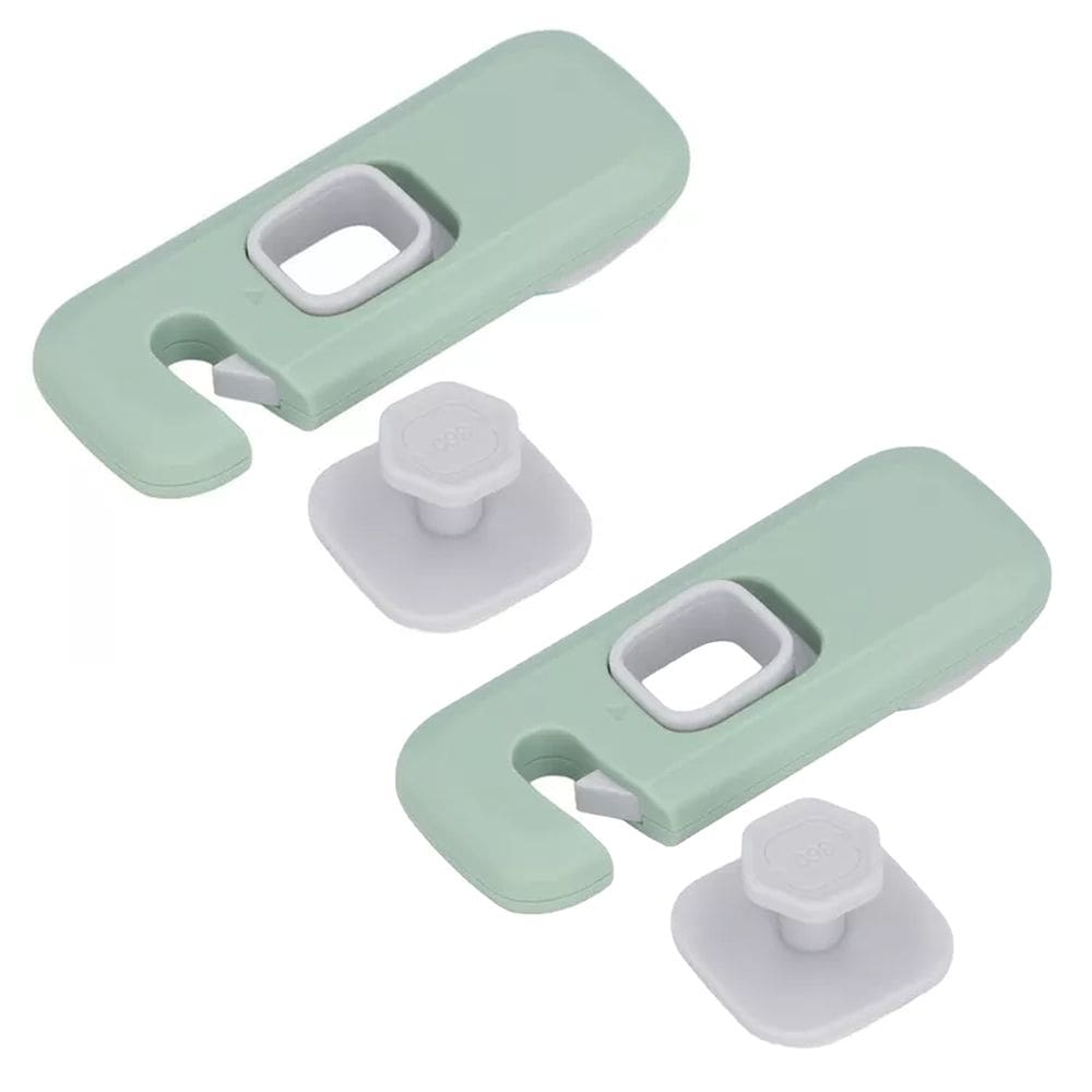 Trava de Segurança Gaveta Geladeira Armario Kit 2 unidades Protege Criança Bebe Infantil Evita Acidente Fechadura Porta Janela Resistente Multiuso
