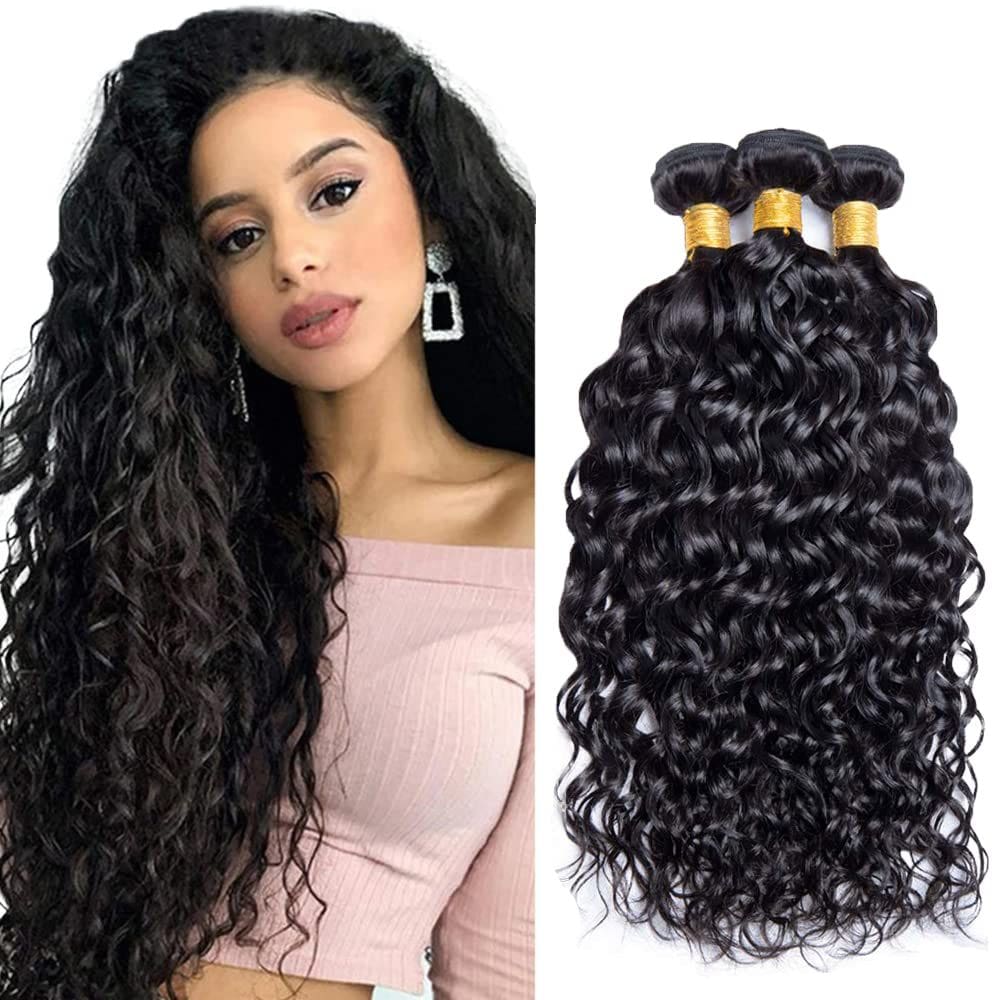 Pacotes de cabelo WuvusNM Water Wave 100% Brazilian Remy 300g