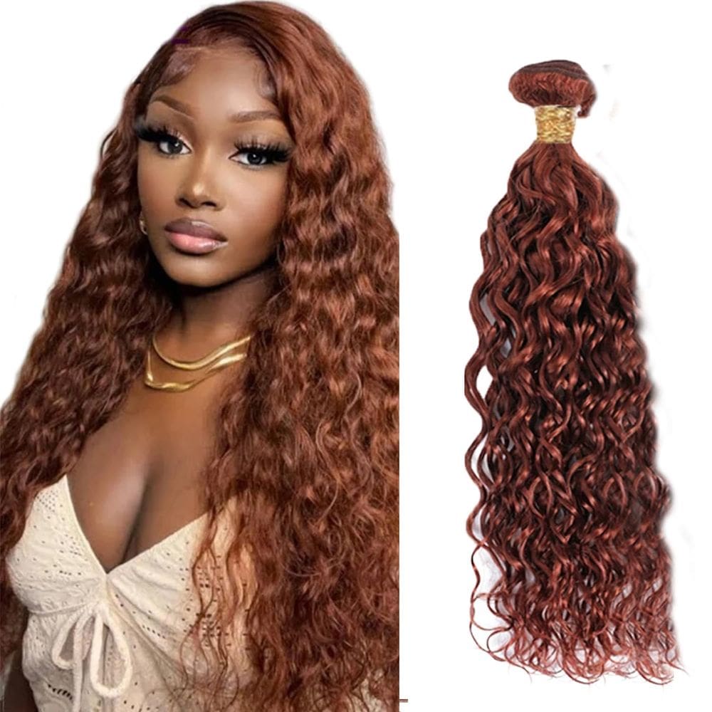 Pacotes de cabelo HuxoWax Water Wave Brazilian Virgin #33 30cm