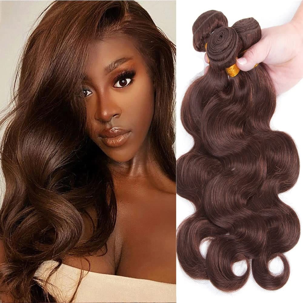 Pacotes de cabelo MAMART Dark Brown Body Wave 40-50cm Brazilian