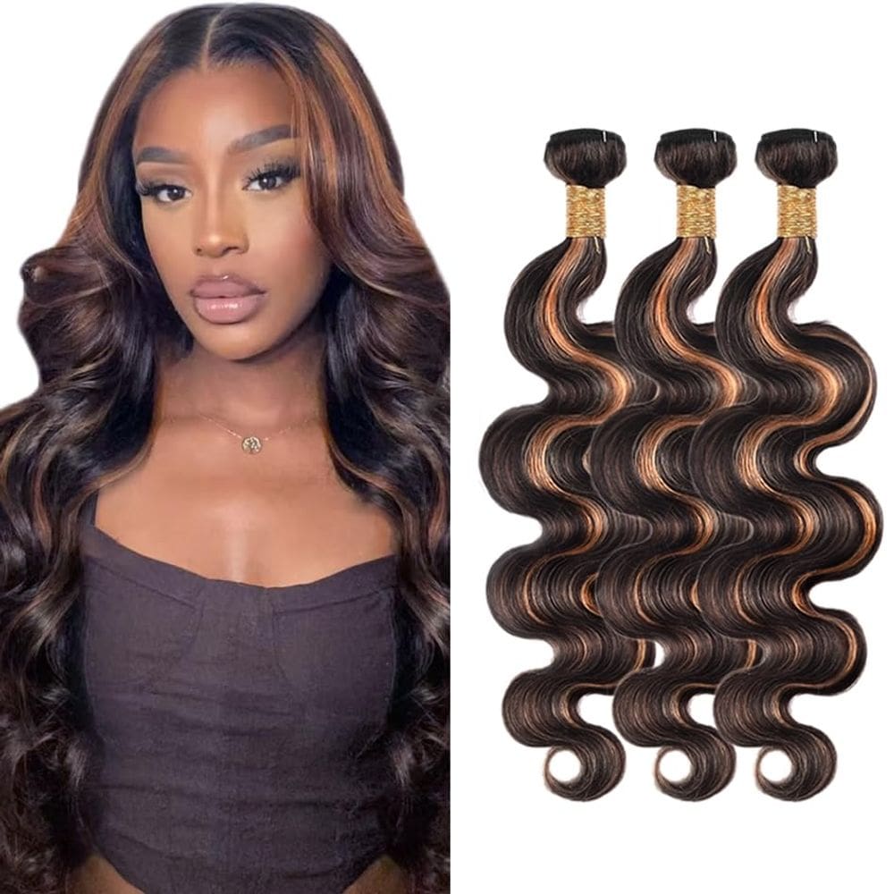 Extensões de cabelo DiexRlamx Ombre Body Wave 45cm 8A Peruvian