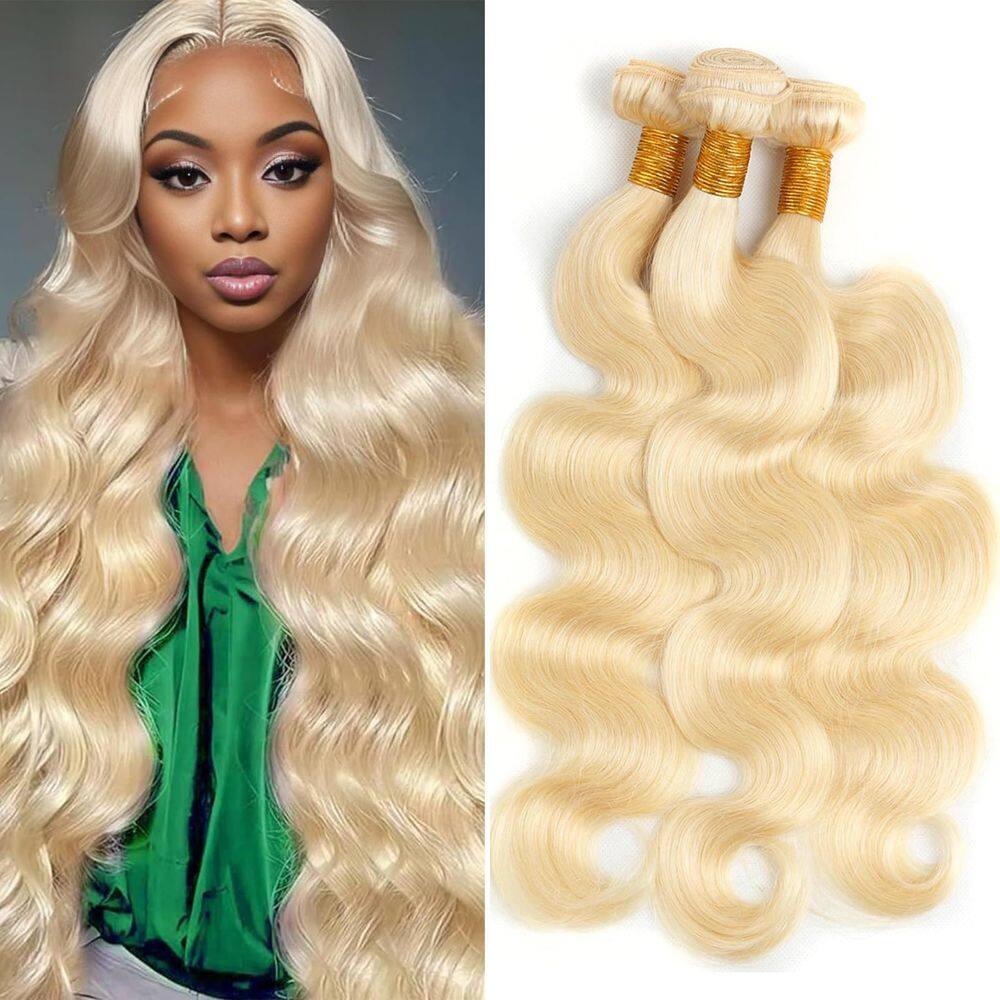 Pacotes de cabelo MYDIVA 613 Body Wave 35 40 45 cm Blonde 12A