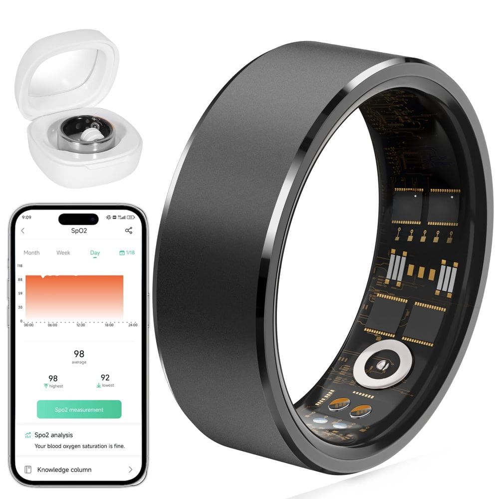 Rastreador de fitness Smart Ring GYSOA Health para mulheres e homens