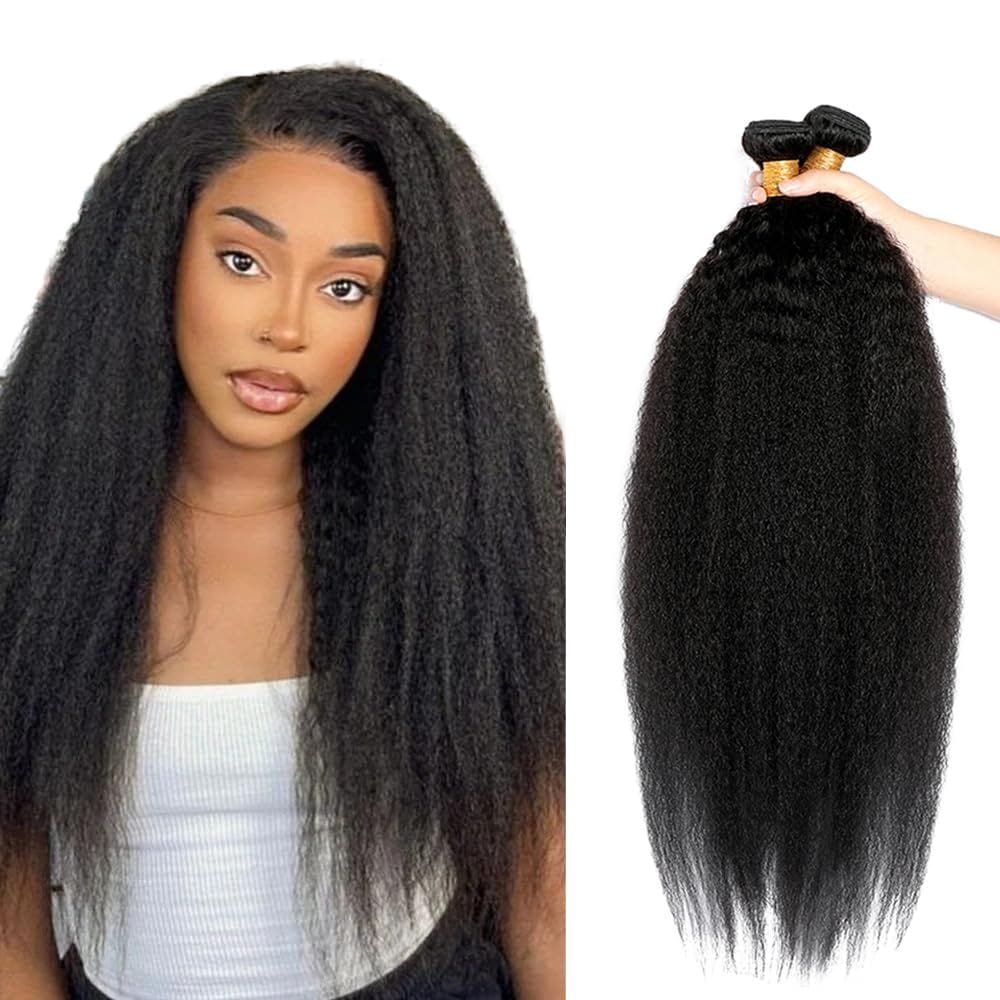 Pacotes de cabelo DiexRlamx Kinky Straight 100% Brazilian Remy