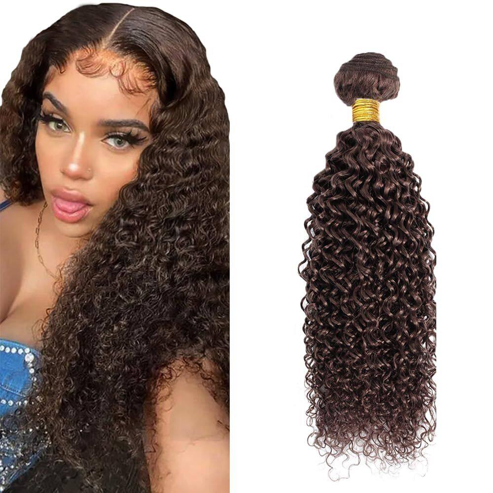 Pacotes de cabelo DiexRlamx Chocolate Brown Kinky Curly 8A 32 polegadas