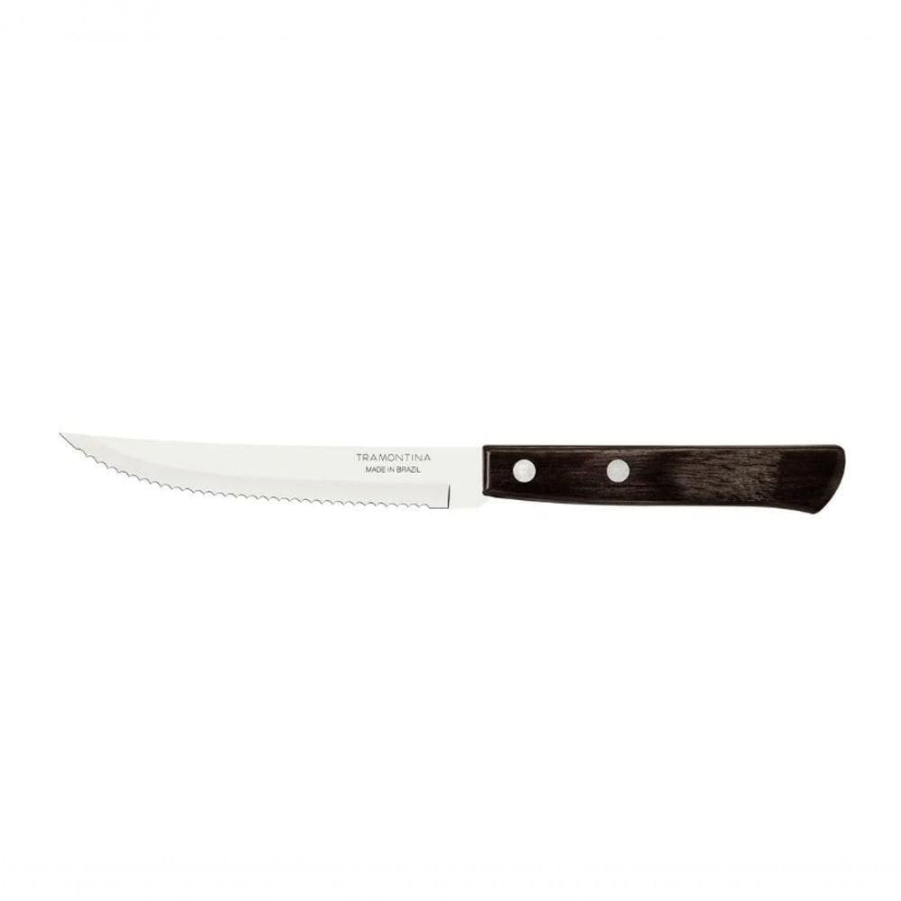 Faca Churrasco Inox 5 Polywood Castanho Tramontina 21100/495