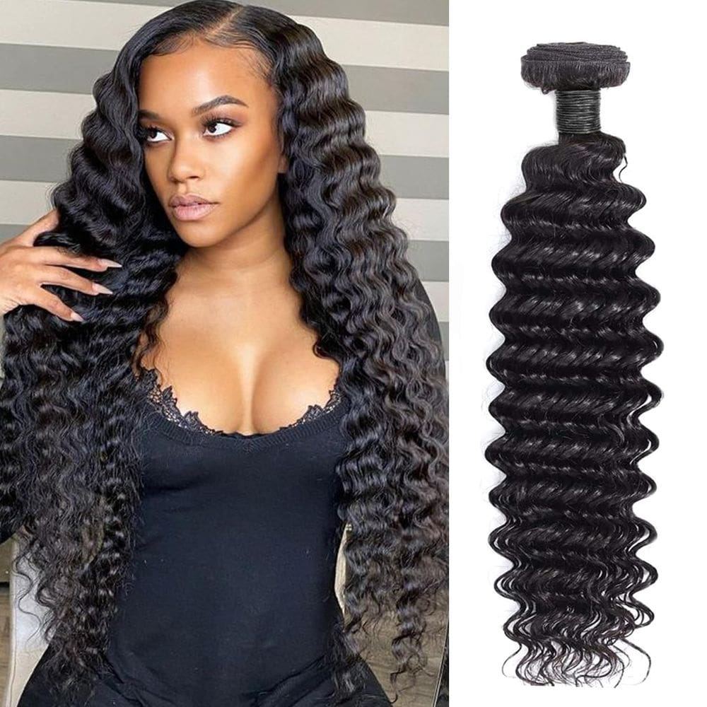 Pacotes de cabelo Ainimiu Deep Wave Brazilian Virgin 100% Human