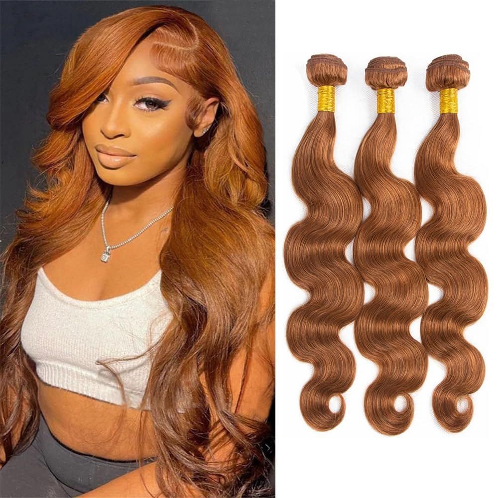 Extensões de cabelo Nuailisex Brazilian Virgin Remy Color 30