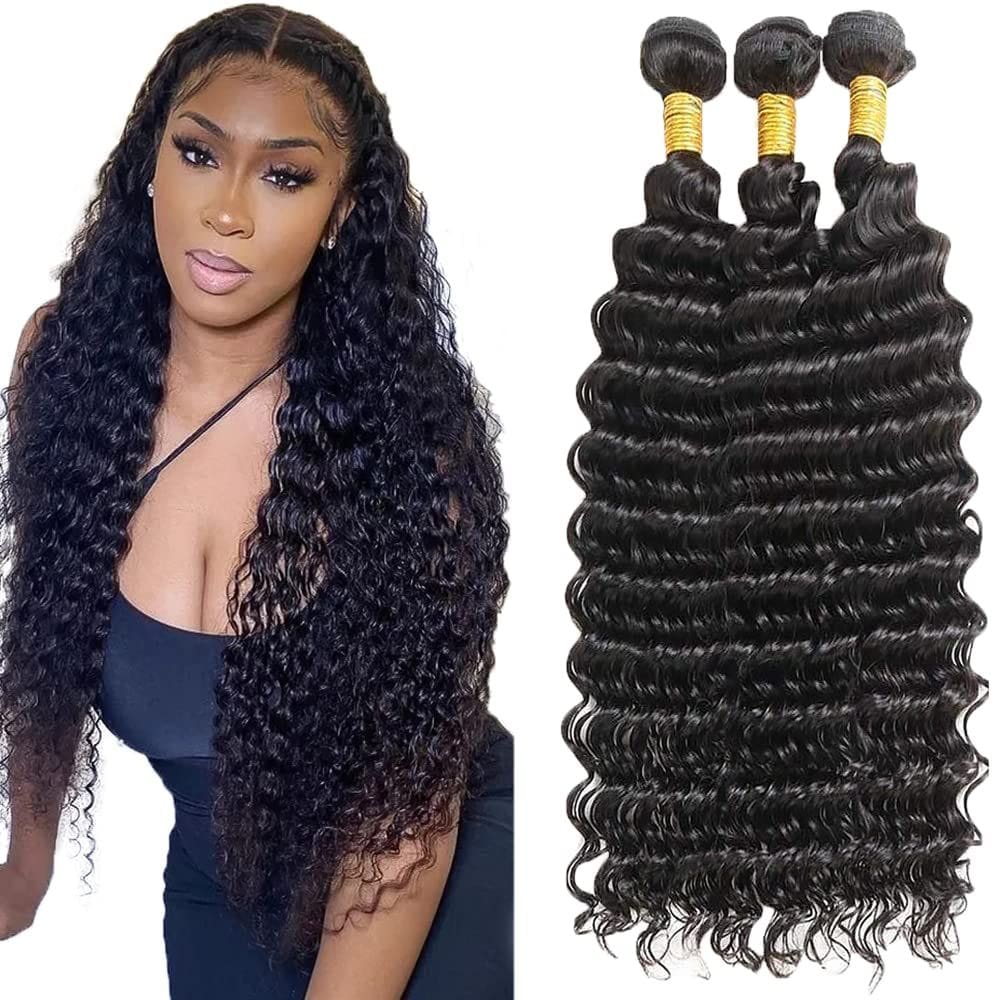 Pacotes de cabelo MAMART Deep Wave Brazilian Human 300g 50-60cm