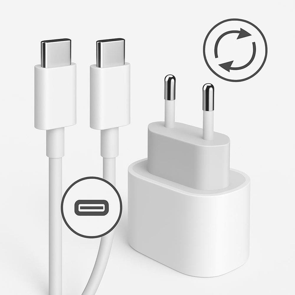 Carregador Celular Branco Compatível Com Edge 40