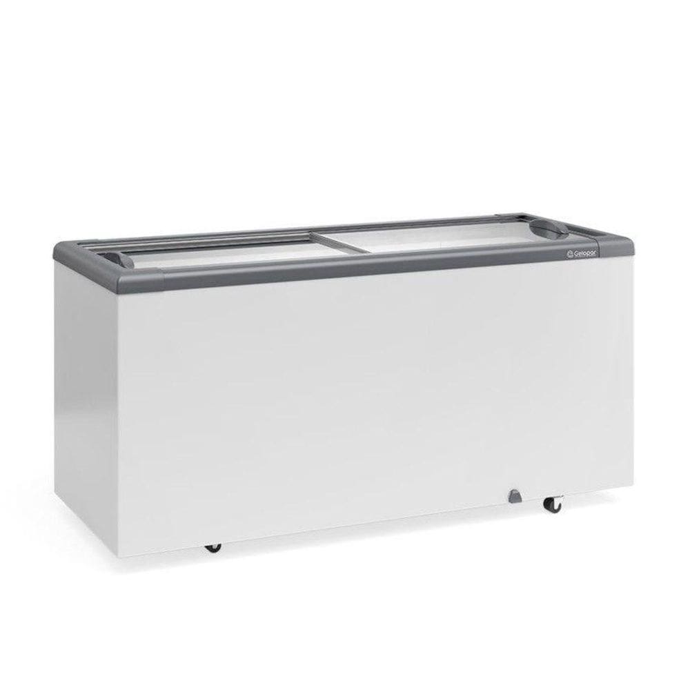 Freezer Horizontal Ghd 500H Branco 500L 2 Tampa Vidro Sem Cesto 127V - Gelopar