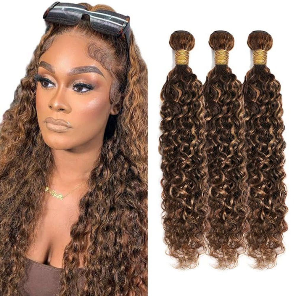 Pacotes de cabelo ZevPiul P4/30 Water Wave 3 pacotes 45-105g 30-86cm