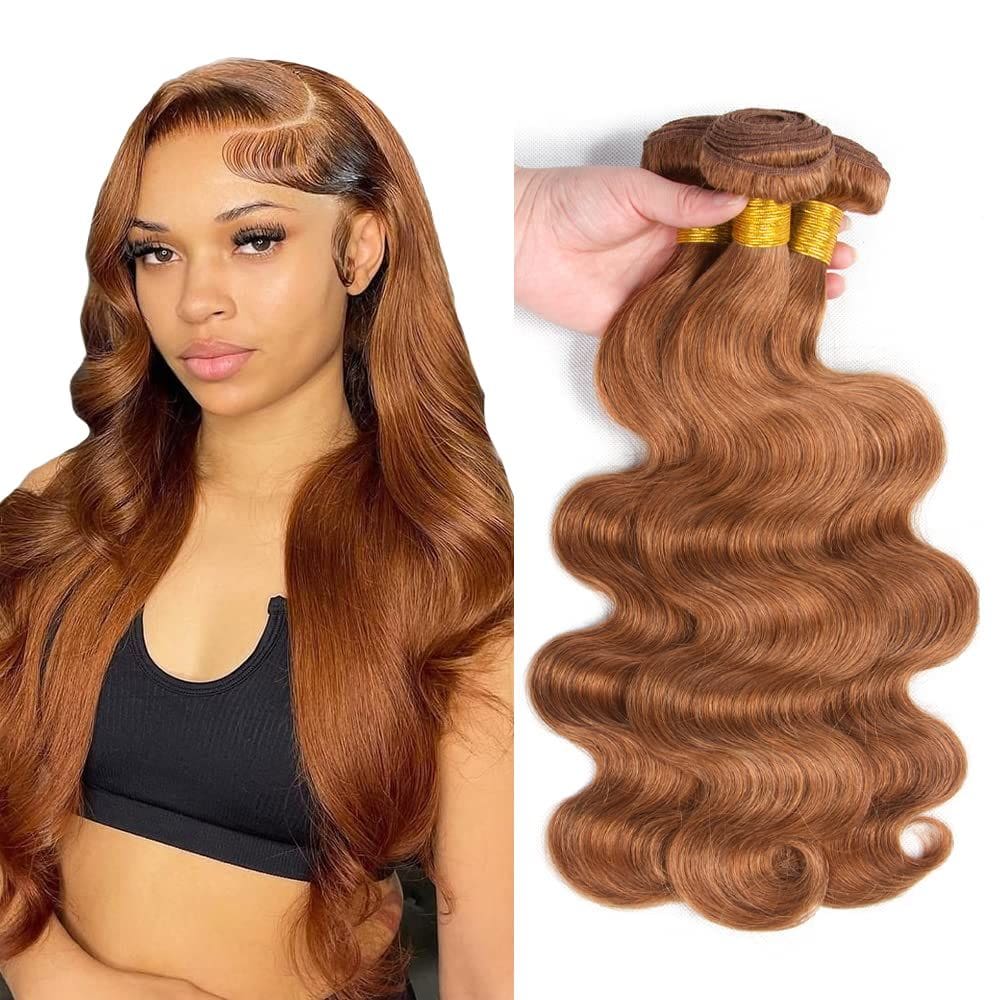 Pacotes de cabelo DiexRlamx Body Wave Light Brown #30 45-55cm